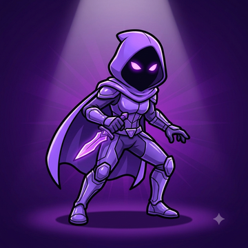 Sombra character portrait โ the assassin, high-risk burst in Arena Blast