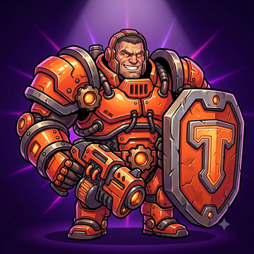 Tanko character portrait — the tank, close-range brawler in Arena Blast